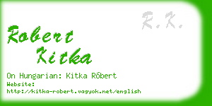 robert kitka business card